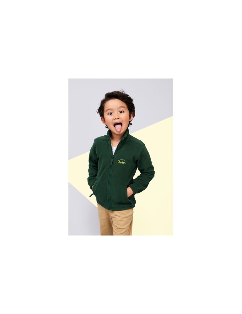 Veste Micropolaire Enfant Personnalisée 300g - NORTH KIDS Matières : PET Taille textile : XL Couleurs : bleu marine objet promo 