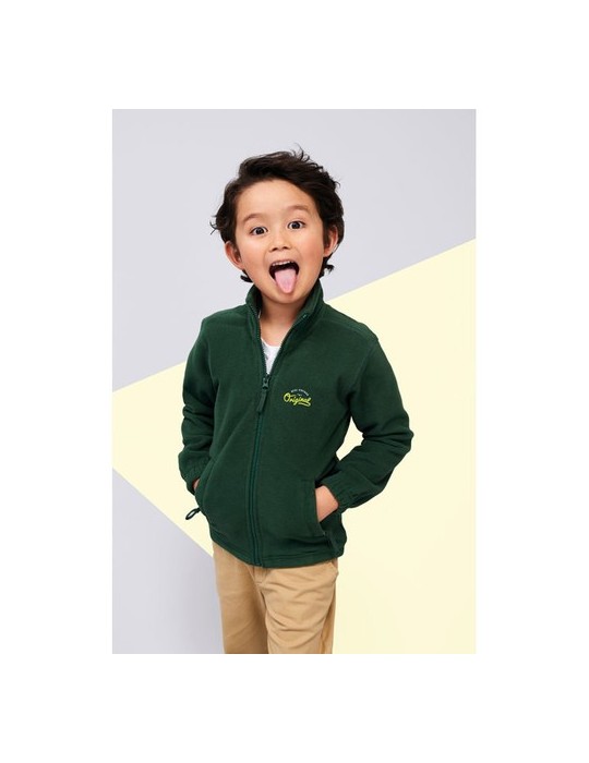 Veste Micropolaire Enfant Personnalisée 300g - NORTH KIDS Matières : PET Taille textile : XL Couleurs : bleu marine objet promo 