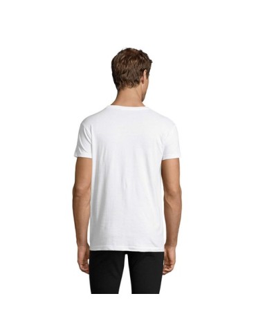 T-Shirt Personnalisé Homme Publicitaire REGENT FIT Matières : coton Taille textile : M Couleurs : blanc impression logo haute qu