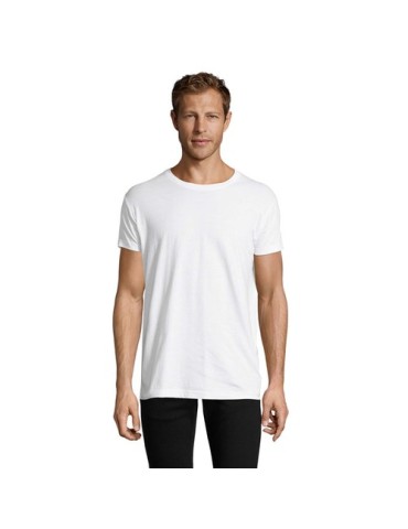 T-Shirt Personnalisé Homme Publicitaire REGENT FIT Matières : coton Taille textile : XL Couleurs : blanc objet promo petit budge
