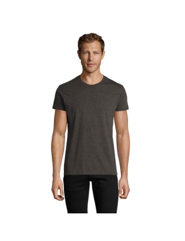 T-Shirt Personnalisé Homme Publicitaire REGENT FIT Matières : coton Taille textile : XS Couleurs : anthracite chiné marquage cou