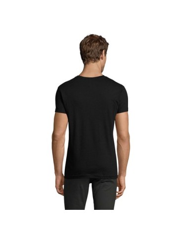 T-Shirt Personnalisé Homme Publicitaire REGENT FIT Matières : coton Taille textile : L Couleurs : noir profond cadeau collaborat