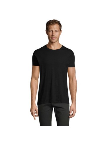 T-Shirt Personnalisé Homme Publicitaire REGENT FIT Matières : coton Taille textile : XS Couleurs : noir profond personnalisable 