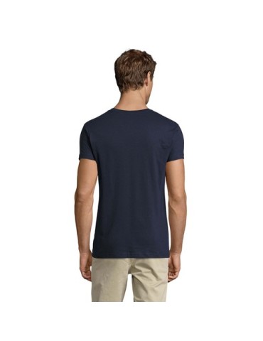 T-Shirt Personnalisé Homme Publicitaire REGENT FIT Matières : coton Taille textile : S Couleurs : french navy marquage couleur é