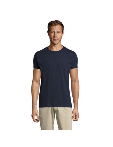 T-Shirt Personnalisé Homme Publicitaire REGENT FIT Matières : coton Taille textile : XS Couleurs : french navy marquage laser ul