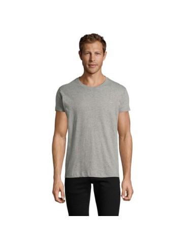 T-Shirt Personnalisé Homme Publicitaire REGENT FIT Matières : coton Taille textile : XS Couleurs : gris chiné goodies entreprise