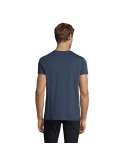 T-Shirt Personnalisé Homme Publicitaire REGENT FIT Matières : coton Taille textile : M Couleurs : bleu denim chiné livraison exp