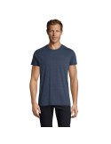 T-Shirt Personnalisé Homme Publicitaire REGENT FIT Matières : coton Taille textile : XXL Couleurs : bleu denim chiné livraison e