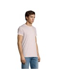 T-Shirt Personnalisé Homme Publicitaire REGENT FIT Matières : coton Taille textile : L Couleurs : rose chiné marquage couleur éc