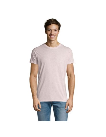 T-Shirt Personnalisé Homme Publicitaire REGENT FIT Matières : coton Taille textile : XS Couleurs : rose chiné goodies publicitai