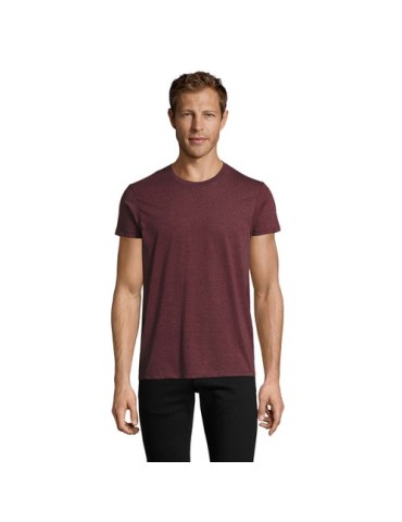 T-Shirt Personnalisé Homme Publicitaire REGENT FIT Matières : coton Taille textile : M Couleurs : lie de vin chiné cadeau affair