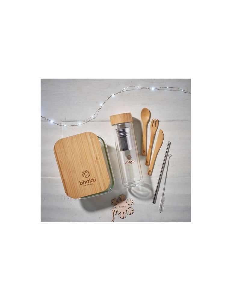 Lunchbox en verre et bambou TUNDRA - Écologique et pratique