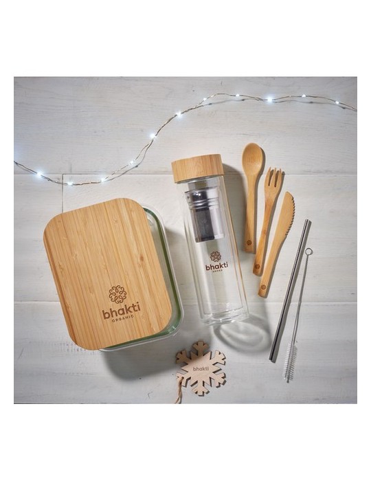 Lunchbox en verre et bambou TUNDRA - Écologique et pratique