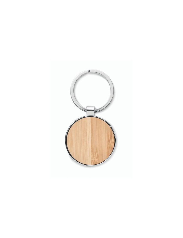 Porte-clés rond métal bambou BALLARAT