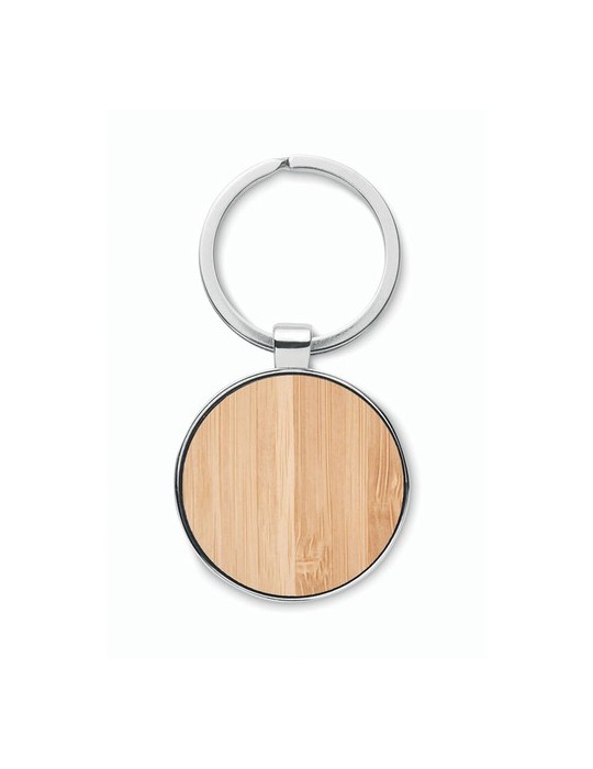 Porte-clés rond métal bambou BALLARAT