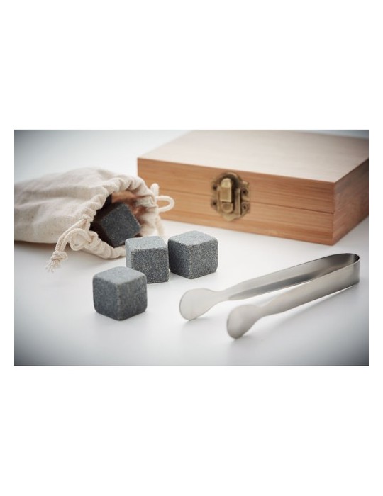 9 cubes-glaçons en pierre DUNDALK - Fraîcheur durable