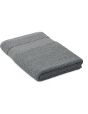 Serviette bio en coton personnalisée 140x70 PERRY Matières : coton biologique Couleurs : gris