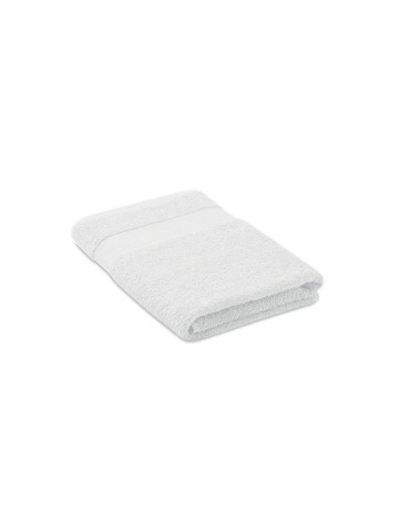 Serviette bio en coton personnalisée 140x70 PERRY Matières : coton biologique Couleurs : blanc impression haute définition