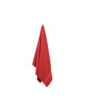 Serviette bio en coton personnalisée 140x70 PERRY Matières : coton biologique Couleurs : rouge cadeau collaborateur premium