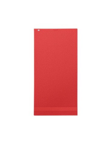 Serviette bio en coton personnalisée 140x70 PERRY Matières : coton biologique Couleurs : rouge personnalisation sur mesure