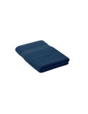 Serviette bio en coton personnalisée 140x70 PERRY Matières : coton biologique Couleurs : bleu personnalisable avec votre logo