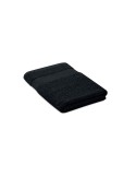 Serviette bio en coton personnalisée 140x70 PERRY Matières : coton biologique Couleurs : noir cadeau entreprise pas cher