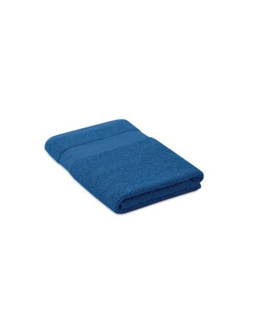Serviette bio en coton personnalisée 140x70 PERRY Matières : coton biologique Couleurs : bleu royal goodies publicitaire événeme