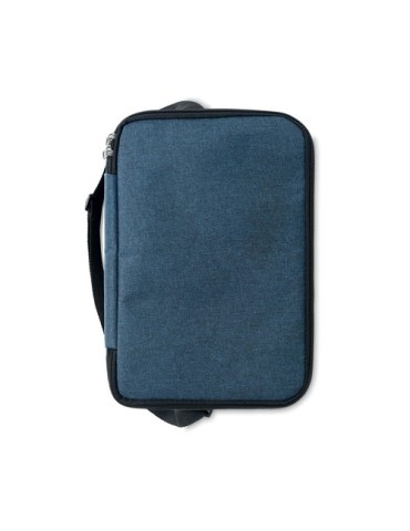 Sac isotherme  personnalisé en RPET - ICECUBE Matières : PET recyclé Couleurs : bleu objet publicitaire robuste