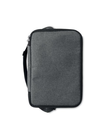 Sac isotherme  personnalisé en RPET - ICECUBE Matières : PET recyclé Couleurs : noir goodies personnalisé en stock