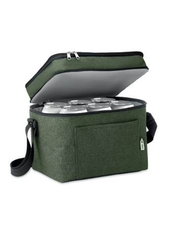 Sac isotherme  personnalisé en RPET - ICECUBE Matières : PET recyclé Couleurs : vert foncé impression haute définition