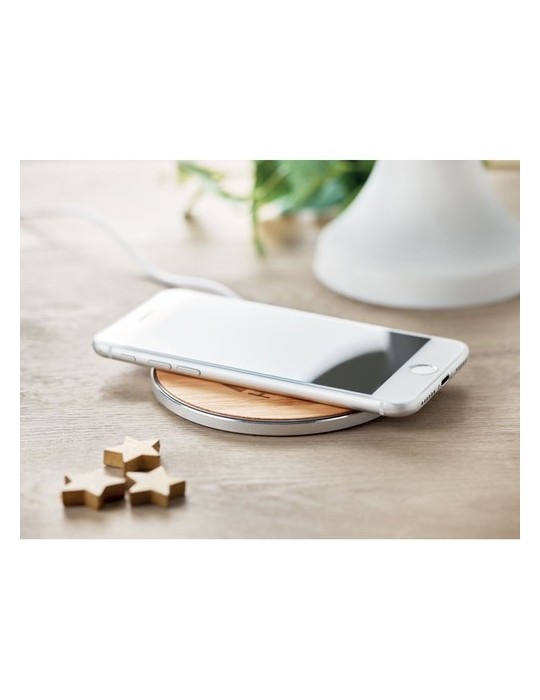 Chargeur sans fil en bambou DESPAD