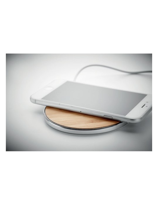 Chargeur sans fil en bambou DESPAD