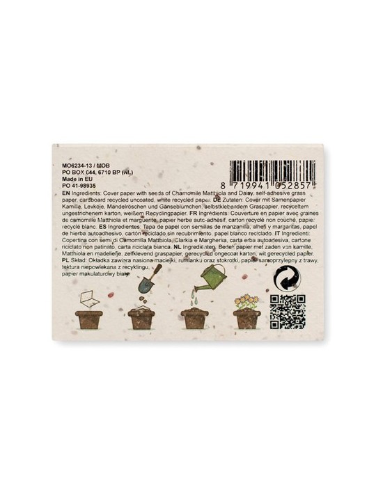 Bloc-notes GROW ME : Écologique et Transformable