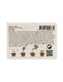 Bloc-notes Éco-responsable à Planter Personnalisé GROW ME Couleurs : blanc Matières : papier à base d'herbe personnalisable avec