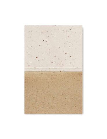 Bloc-notes Éco-responsable à Planter Personnalisé GROW ME Couleurs : blanc Matières : papier à base d'herbe cadeau entreprise pa