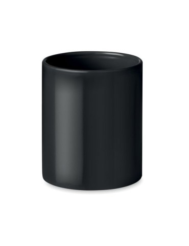 Mug en céramique coloré personnalisé 300 ml DUBLIN TONE Matières : grès Couleurs : noir marquage couleur éclatante
