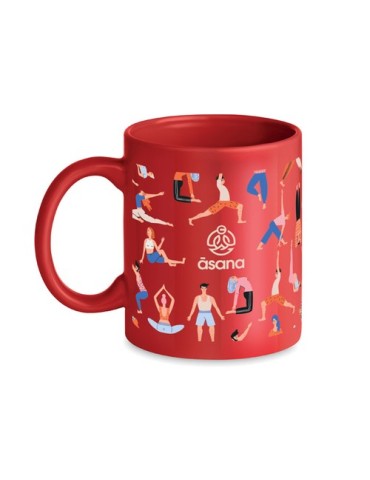 Mug en céramique coloré personnalisé 300 ml DUBLIN TONE Matières : grès Couleurs : rouge cadeau entreprise pas cher