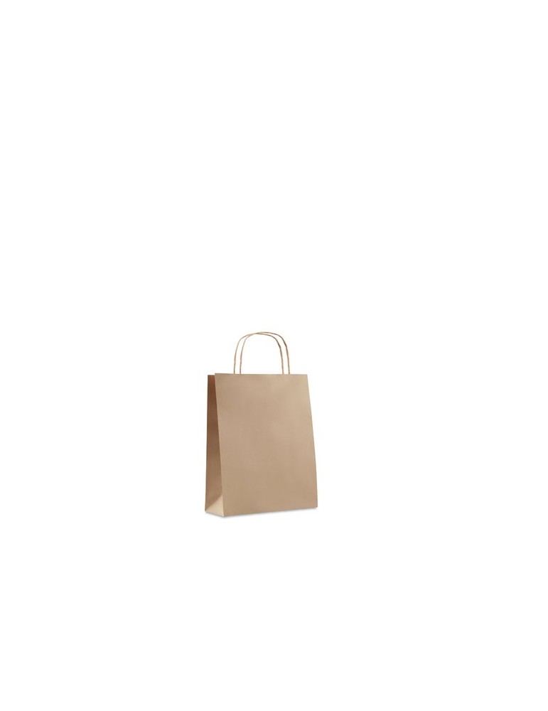Sac en papier  et pratique petit format personnalisé PAPER TONE S Matières : papier recyclé Couleurs : beige