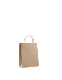 Sac en papier  et pratique petit format personnalisé PAPER TONE S Matières : papier recyclé Couleurs : beige