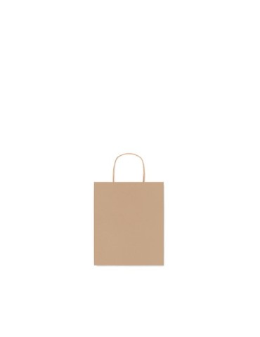 Sac en papier  et pratique petit format personnalisé PAPER TONE S Matières : papier recyclé Couleurs : beige objet promo petit b