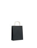 Sac en papier  et pratique petit format personnalisé PAPER TONE S Matières : papier recyclé Couleurs : noir impression haute déf
