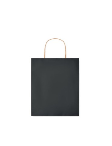 Sac en papier  et pratique petit format personnalisé PAPER TONE S Matières : papier recyclé Couleurs : noir cadeau entreprise pa