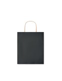 Sac en papier  et pratique petit format personnalisé PAPER TONE S Matières : papier recyclé Couleurs : noir cadeau entreprise pa