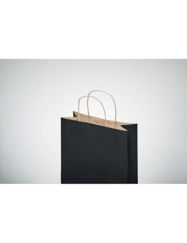 Sac en papier  et pratique petit format personnalisé PAPER TONE S Matières : papier recyclé Couleurs : noir cadeau collaborateur