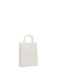 Sac en papier  et pratique petit format personnalisé PAPER TONE S Matières : papier recyclé Couleurs : blanc cadeau entreprise p