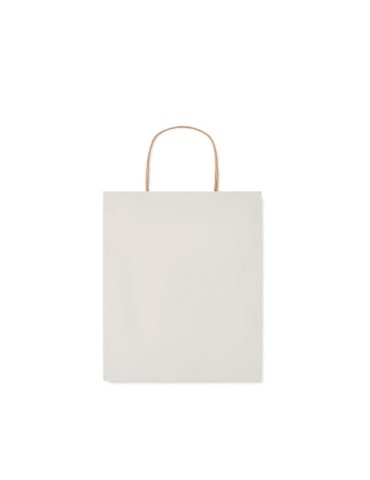 Sac en papier  et pratique petit format personnalisé PAPER TONE S Matières : papier recyclé Couleurs : blanc accessoire événemen