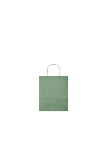 Sac en papier  et pratique petit format personnalisé PAPER TONE S Matières : papier recyclé Couleurs : vert goodies entreprise d