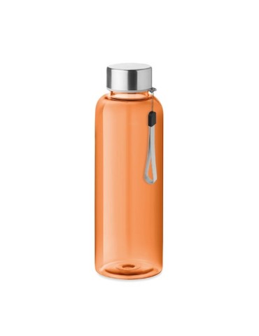 Gourde  anti-fuite personnalisée 500ml - UTAH RPET Matières : PET recyclé Couleurs : orange transparent