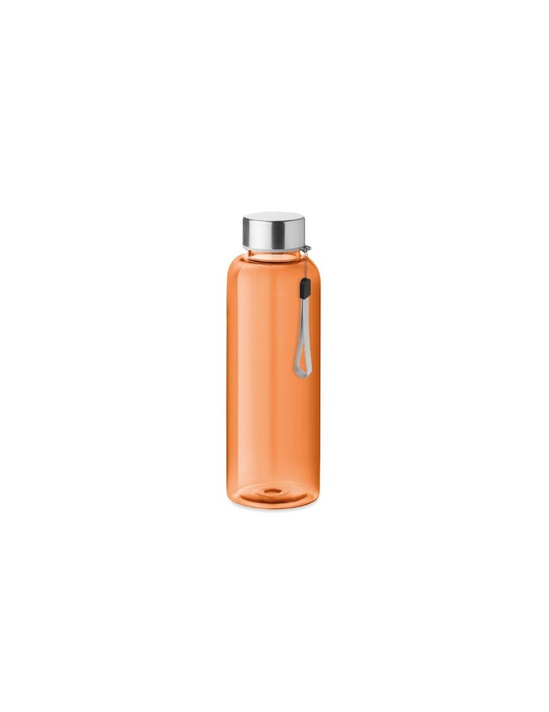 Gourde  anti-fuite personnalisée 500ml - UTAH RPET Matières : PET recyclé Couleurs : orange transparent