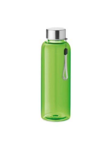 Gourde  anti-fuite personnalisée 500ml - UTAH RPET Matières : PET recyclé Couleurs : vert citron transparent marquage laser ultr